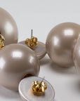 Beads Earring Champagner Pearl