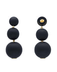 Beads Earring Matt Black