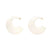 Big Moon Earring Matt Off White - Vanessa Baroni