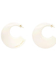 Big Moon Earring Matt Off White - Vanessa Baroni