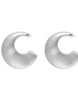 Big Moon Earring Silver Vintage - Vanessa Baroni