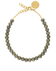 Mini Beads Necklace Light Olive Marble - Vanessa Baroni