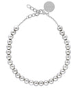 Mini Beads Necklace Silver