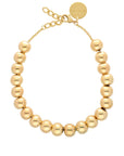 Small Beads Necklace Short Gold