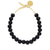 Small Beads Necklace Short Matt Black - Vanessa Baroni