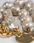 Organic Pearl Necklace Short Champagner Pearl - Vanessa Baroni