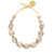 Big Organic Pearl Necklace Short Champagner Pearl - Vanessa Baroni