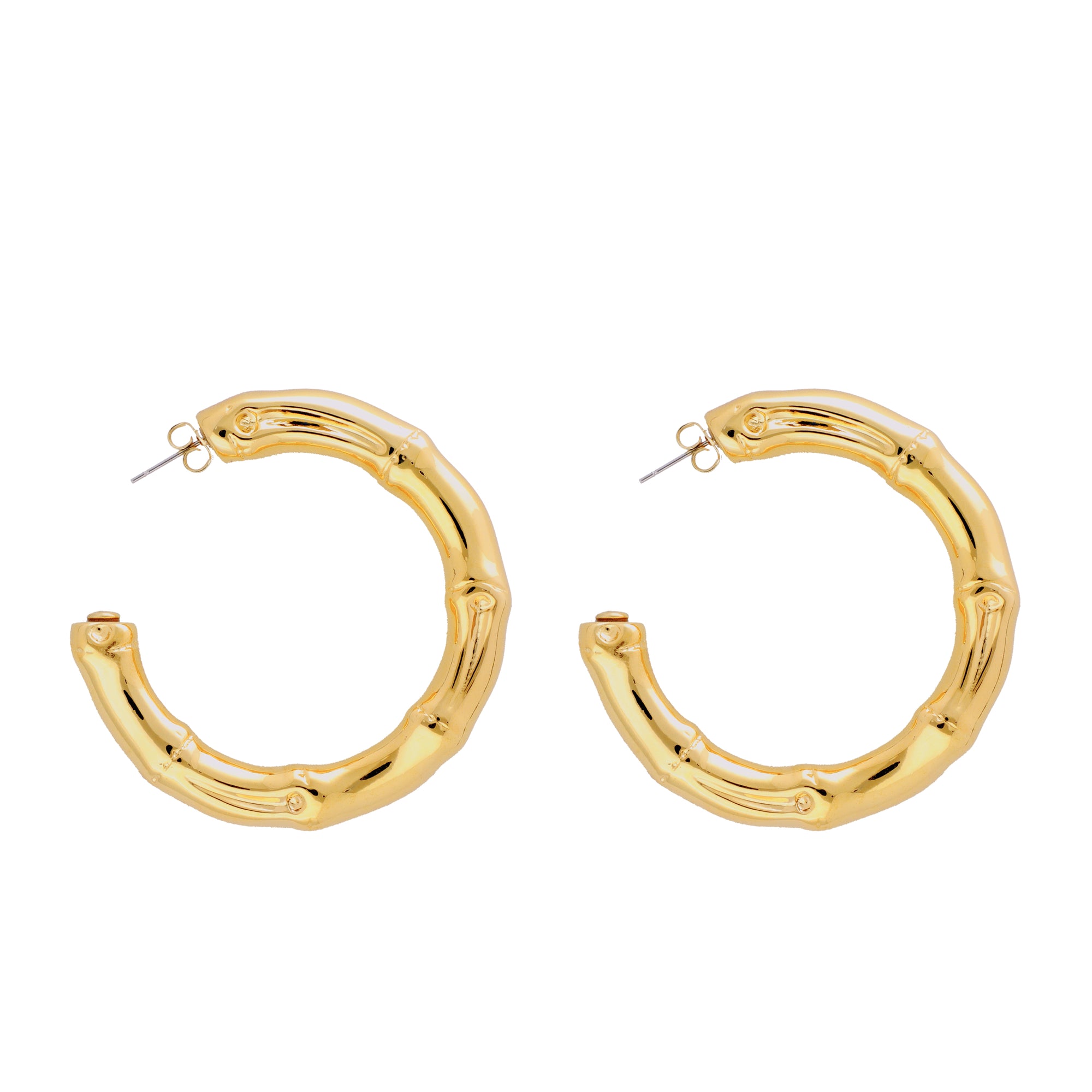 Bamboo Big Earring Gold - Vanessa Baroni