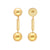 Ball Chain Earring Gold - Vanessa Baroni