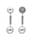 Ball Chain Earring Silver