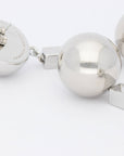 Ball Chain Earring Silver