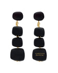 Organic Shaped Earring Matt Black - Vanessa Baroni