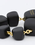 Organic Shaped Earring Matt Black - Vanessa Baroni