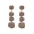 Organic Shaped Earring Matt Taupe - Vanessa Baroni