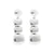 Organic Shaped Earring Silver - Vanessa Baroni