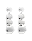 Organic Shaped Earring Silver