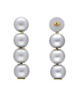 Small Beads Earring Grey Pearl - Vanessa Baroni