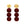 Wrapped Small Beads Earring Bordeaux - Vanessa Baroni