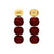 Wrapped Small Beads Earring Bordeaux - Vanessa Baroni