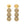 Wrapped Small Beads Earring Gold - Vanessa Baroni