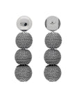 Wrapped Small Beads Earring Silver - Vanessa Baroni