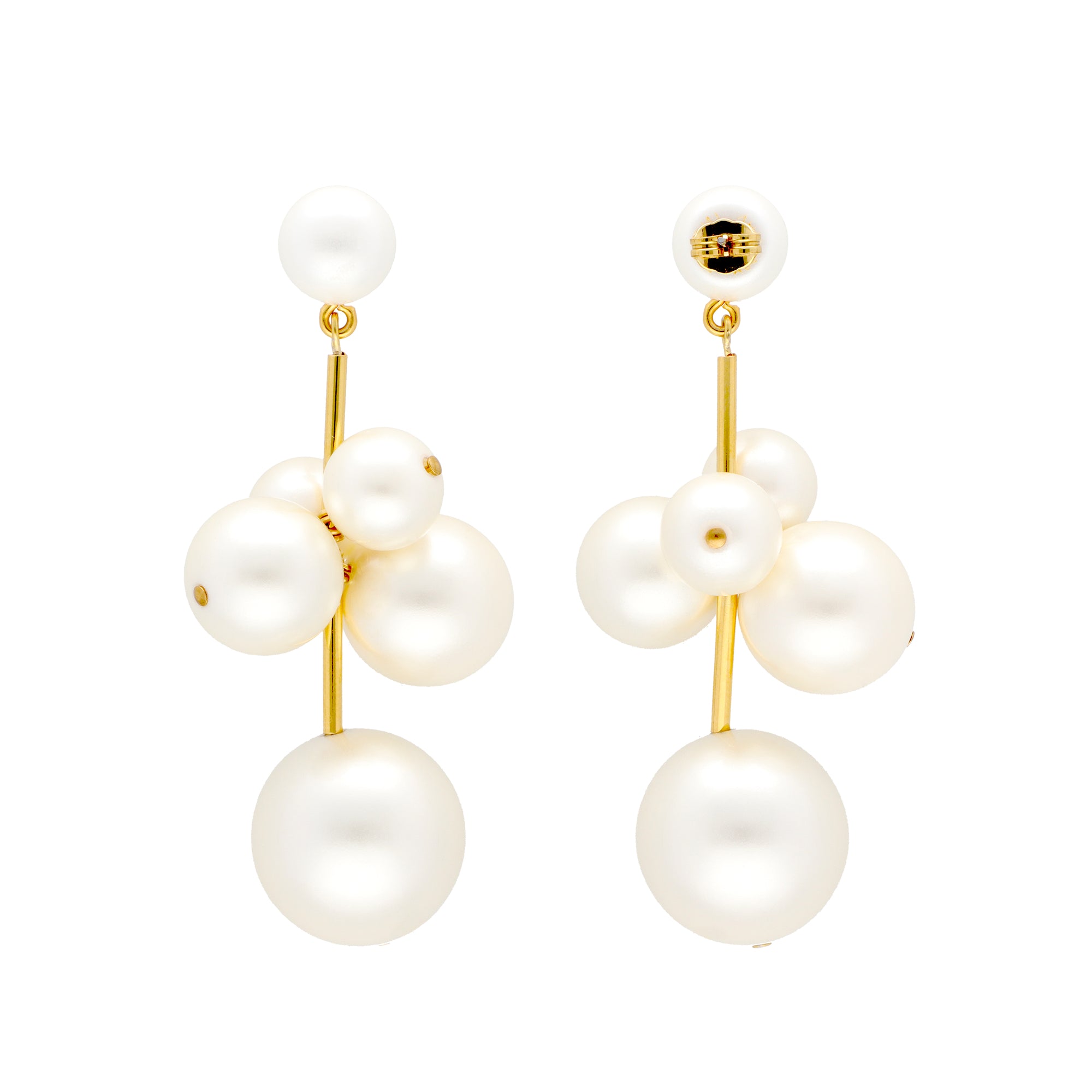 New Multi Beads Earring Pearl - Vanessa Baroni