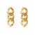 New Flat Chain Earring Gold - Vanessa Baroni