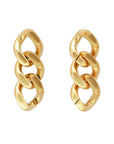 New Flat Chain Earring Gold - Vanessa Baroni