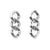 New Flat Chain Earring Silver - Vanessa Baroni