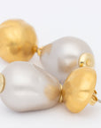 Organic Pearl Earring Champagner Pearl