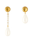 Irregular Pearl Earring Pearl - Vanessa Baroni