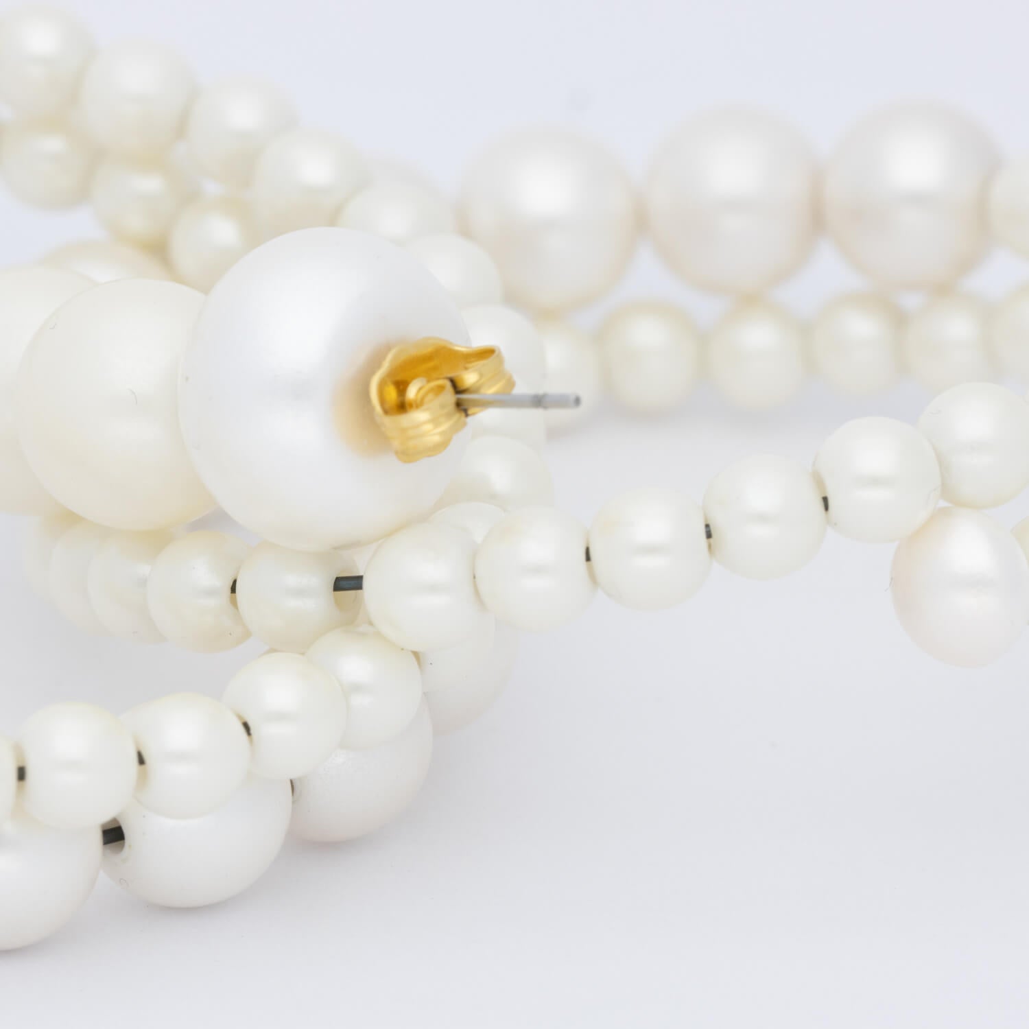 Loop Beads Earring Pearl - Vanessa Baroni