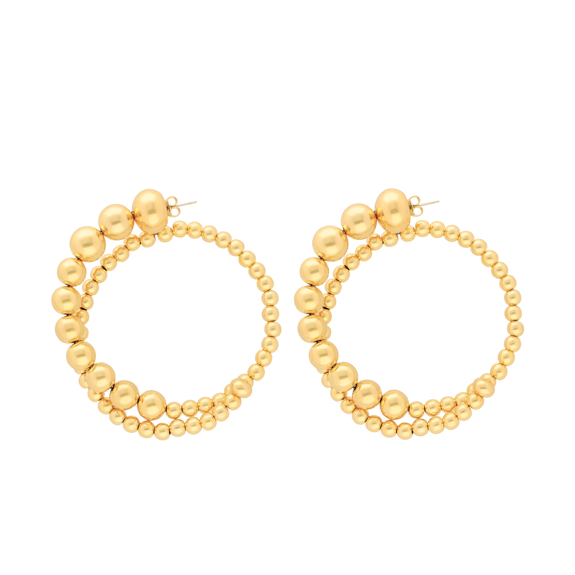 Loop Beads Earring Gold - Vanessa Baroni