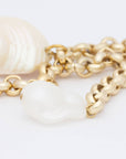 Shell Nugget Necklace Pearl