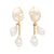 Shell Nugget Earring Pearl - Vanessa Baroni