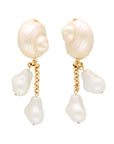 Shell Nugget Earring Pearl