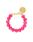 Mini Beads Bracelet Fuchsia Marble