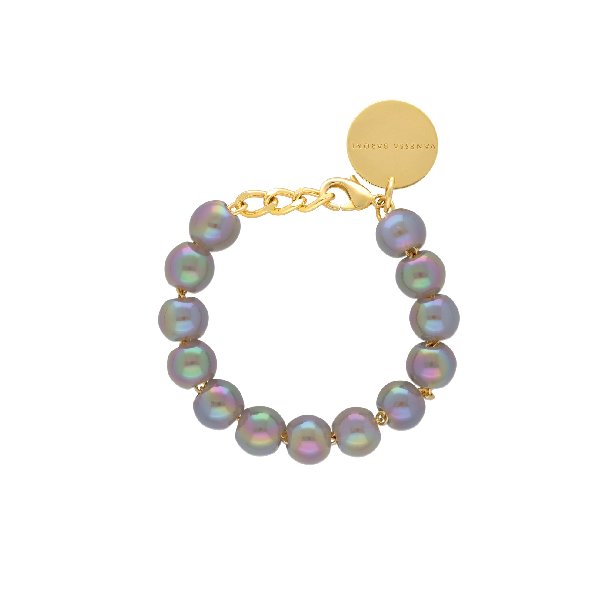 Mini Beads Bracelet Iridescent Clear - Vanessa Baroni