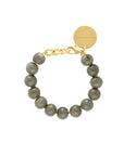 Mini Beads Bracelet Light Olive Marble - Vanessa Baroni