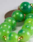 Mini Beads Bracelet Neon Green Marble - Vanessa Baroni