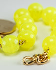 Mini Beads Bracelet Neon Yellow Marble - Vanessa Baroni