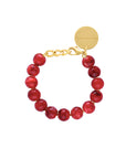 Mini Beads Bracelet Red Marble - Vanessa Baroni