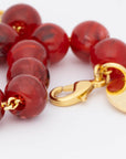 Mini Beads Bracelet Red Marble - Vanessa Baroni