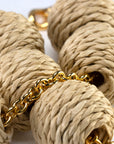 Raffia Beads Bracelet Natural - Vanessa Baroni