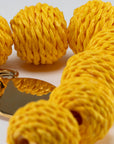 Raffia Beads Bracelet Yellow - Vanessa Baroni