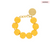 Raffia Beads Bracelet Yellow - Vanessa Baroni