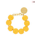 Raffia Beads Bracelet Yellow - Vanessa Baroni