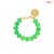 Mini Beads Bracelet Neon Green Marble - Vanessa Baroni