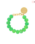 Mini Beads Bracelet Neon Green Marble - Vanessa Baroni