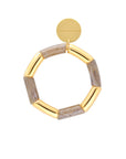 Flex Bracelet Gold - Greige Marble - Vanessa Baroni